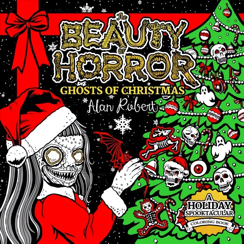 Beauty of Horror: Ghosts of Christmas Coloring Book kaina ir informacija | Spalvinimo knygelės | pigu.lt