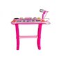 Pianinas su mikrofonu ir kėde Lean Toys, rožinis цена и информация | Lavinamieji žaislai | pigu.lt