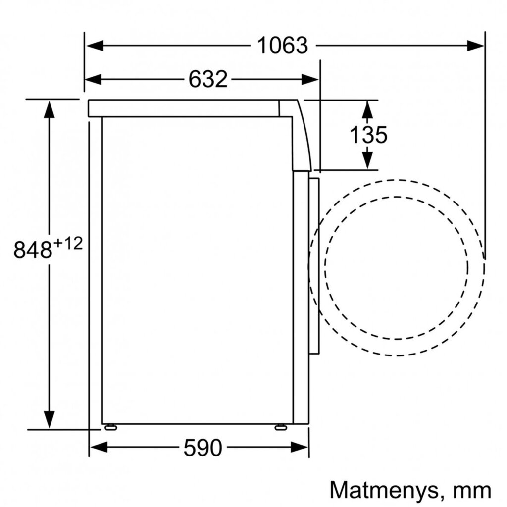 Bosch WAX02KB1SN kaina ir informacija | Skalbimo mašinos | pigu.lt