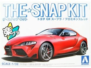 Aoshima - The Snap Kit Toyota GB Supra (Prominence Red), 1/32, 05885 цена и информация | Конструкторы и кубики | pigu.lt