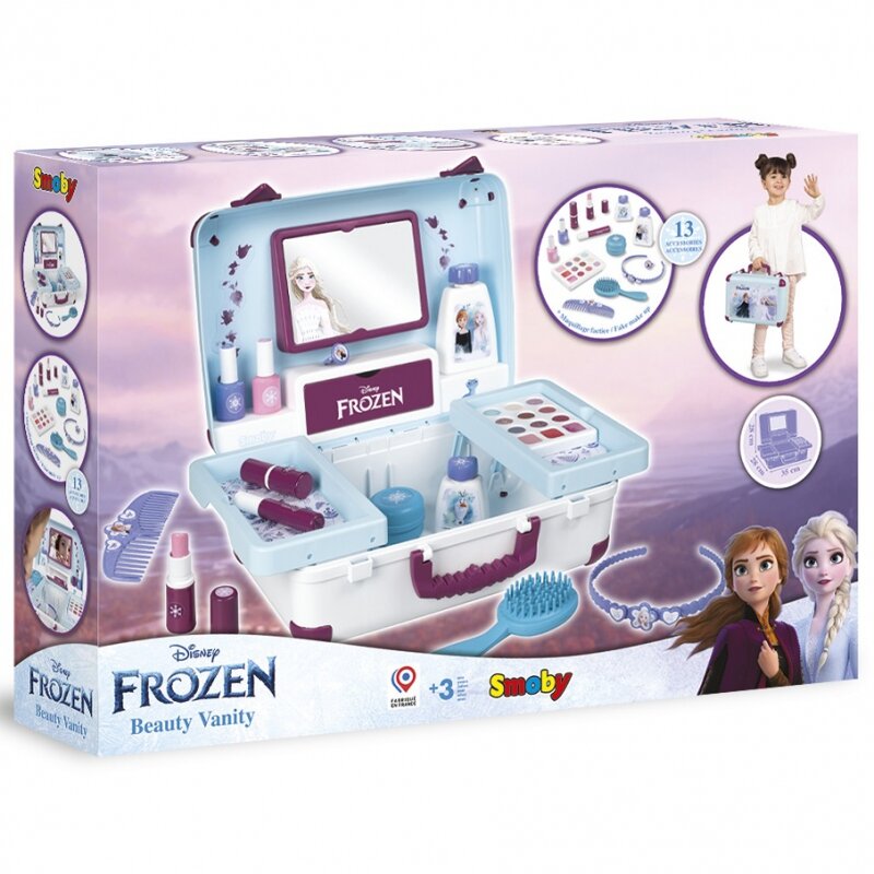 Grožio salonas lagamine, Frozen, Smoby kaina ir informacija | Žaislai mergaitėms | pigu.lt