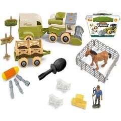 Строительный набор фермера Woopie с животными и аксессуарами цена и информация | Игрушки для мальчиков | pigu.lt