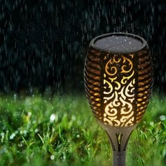 Lampa Ogrodowa Solarna Pochodnia Efekt Płomienia wys. 86cm, 36LED - 6szt цена и информация | Уличные светильники | pigu.lt