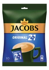 Растворимый кофейный напиток Jacobs 2 в 1, в пакетиках, 10 x 14 г цена и информация | Кофе, какао | pigu.lt