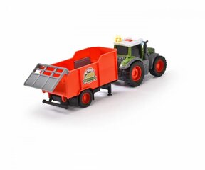 Транспортное средство: трактор FARM Fendt с прицепом 26 см цена и информация | Игрушки для мальчиков | pigu.lt