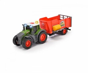 Транспортное средство: трактор FARM Fendt с прицепом 26 см цена и информация | Игрушки для мальчиков | pigu.lt
