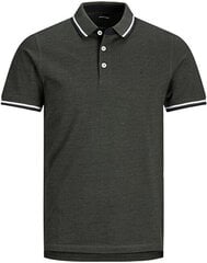 Мужская рубашка-поло Slim Fit JJEPAULOS 12143859 Forest Night цена и информация | Футболка мужская | pigu.lt