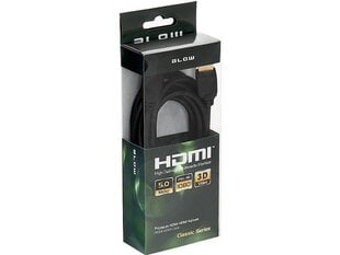 Blow, HDMI, 5 m kaina ir informacija | Kabeliai ir laidai | pigu.lt