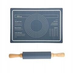 Stalo kilimėlis Daugiafunkcis virtuvinis kilimėlis maisto ruošimui su matmenimis silikonas su voleliu kaina ir informacija | Virtuvės įrankiai | pigu.lt