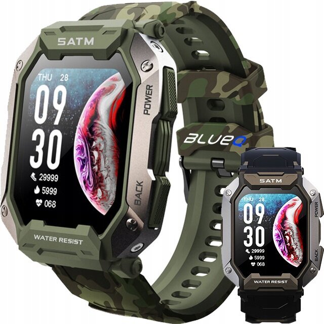 Išmanusis laikrodis SMART WATCH ARMY atsparus vandeniui, žingsniamatis, miego kontrolė. kaina ir informacija | Išmanieji laikrodžiai (smartwatch) | pigu.lt