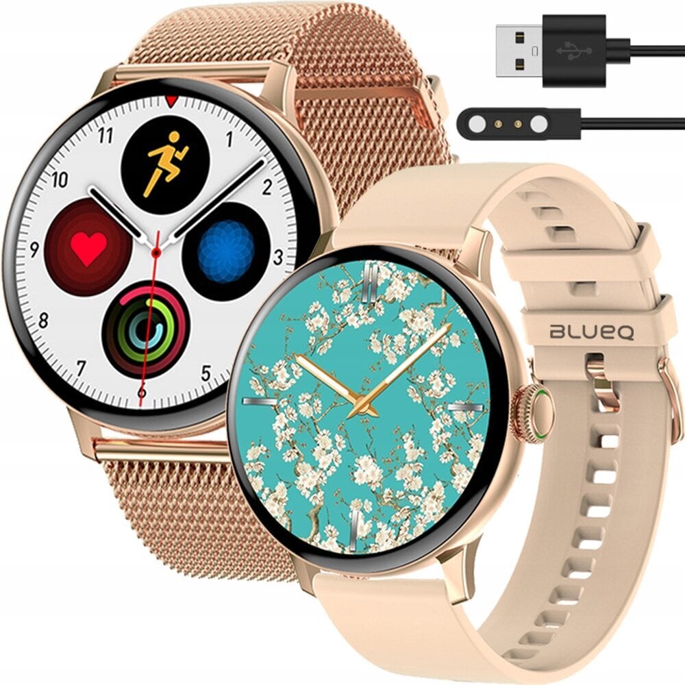 BlueQ DT2 Gold kaina ir informacija | Išmanieji laikrodžiai (smartwatch) | pigu.lt