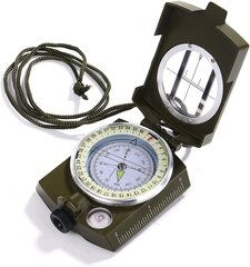 Metalinis kompasas su dangteliu ir dėklu kaina ir informacija | Kompasai | pigu.lt