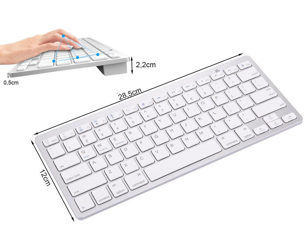 Wireless Keyboard цена и информация | Klaviatūros | pigu.lt