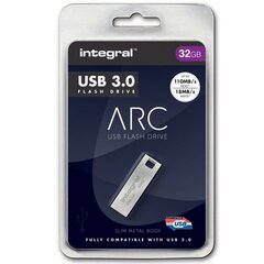 Integral Metal 32GB USB 3.0 kaina ir informacija | USB laikmenos | pigu.lt