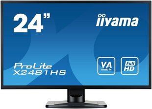 IIyama X2481HS-B1 kaina ir informacija | Monitoriai | pigu.lt