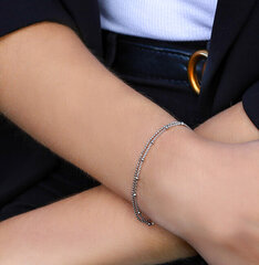 Beneto Минималистичный двойной серебряный браслет AGB735/21 цена и информация | Женские браслеты | pigu.lt