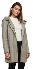 Куртка женская ONLSEDONA LIGHT COAT OTW NOOS 15142911 Орех MELANGE w. ПЕМЗА цена и информация | Женские пальто | pigu.lt