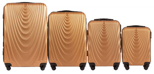 Vidutinio dydžio lagaminas Wings 304 M, auksinis kaina ir informacija | Lagaminai, kelioniniai krepšiai | pigu.lt