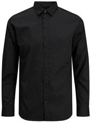 Мужская рубашка JJJOE Slim Fit SHIRT LS PLAIN PS Slim Fit 12200623 Черный цена и информация | Мужские рубашки | pigu.lt