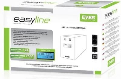 Ever Easyline 850 kaina ir informacija | Nepertraukiamo maitinimo šaltiniai (UPS) | pigu.lt