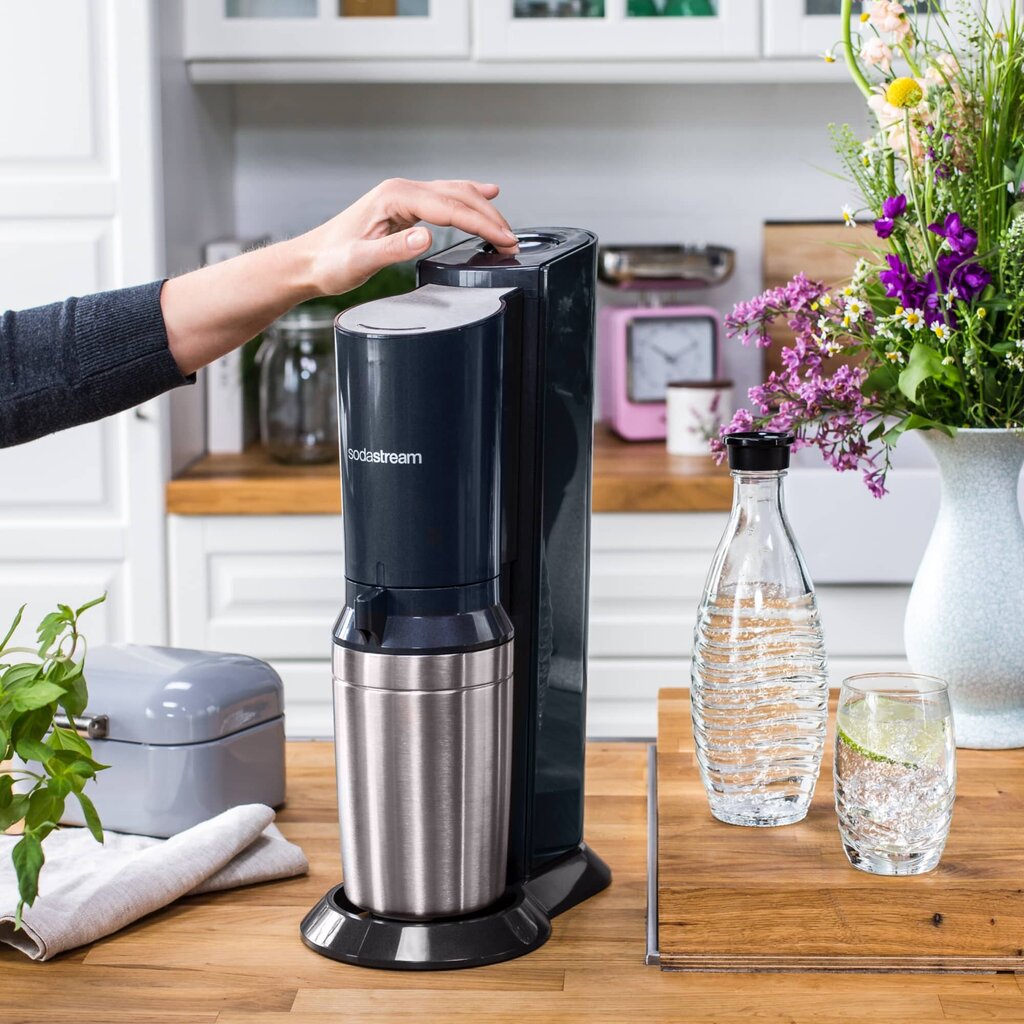 Аппарат газированной воды Экспресс SodaStream Crystal 2.0 | черный | Машина  для карбонизации воды цена | pigu.lt