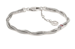 Tommy Hilfiger Стальной браслет с двойным витком Braided Metal 2780688 цена и информация | Женские браслеты | pigu.lt