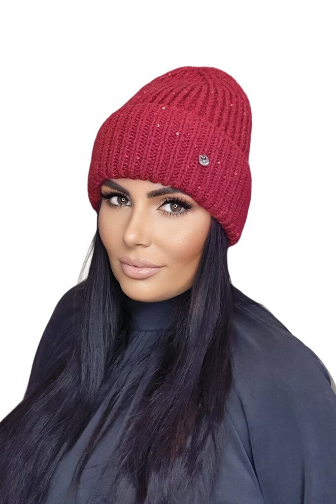 Kepurė moterims Kamea MOHANA*04, raudona kaina ir informacija | Kepurės moterims | pigu.lt