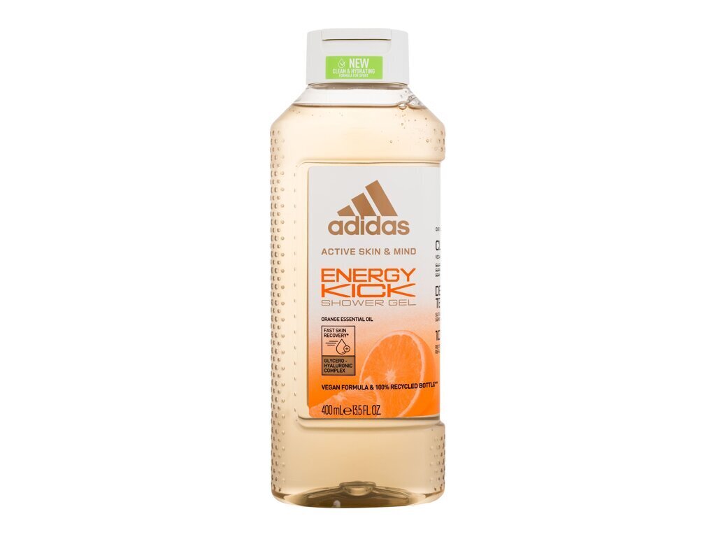 Dušo želė Adidas Energy Kick Shower Gel for Men, 400 цена и информация | Dušo želė, aliejai | pigu.lt