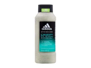 Dušo želė Adidas Deep Clean Shower Gel, 250 ml kaina ir informacija | Dušo želė, aliejai | pigu.lt