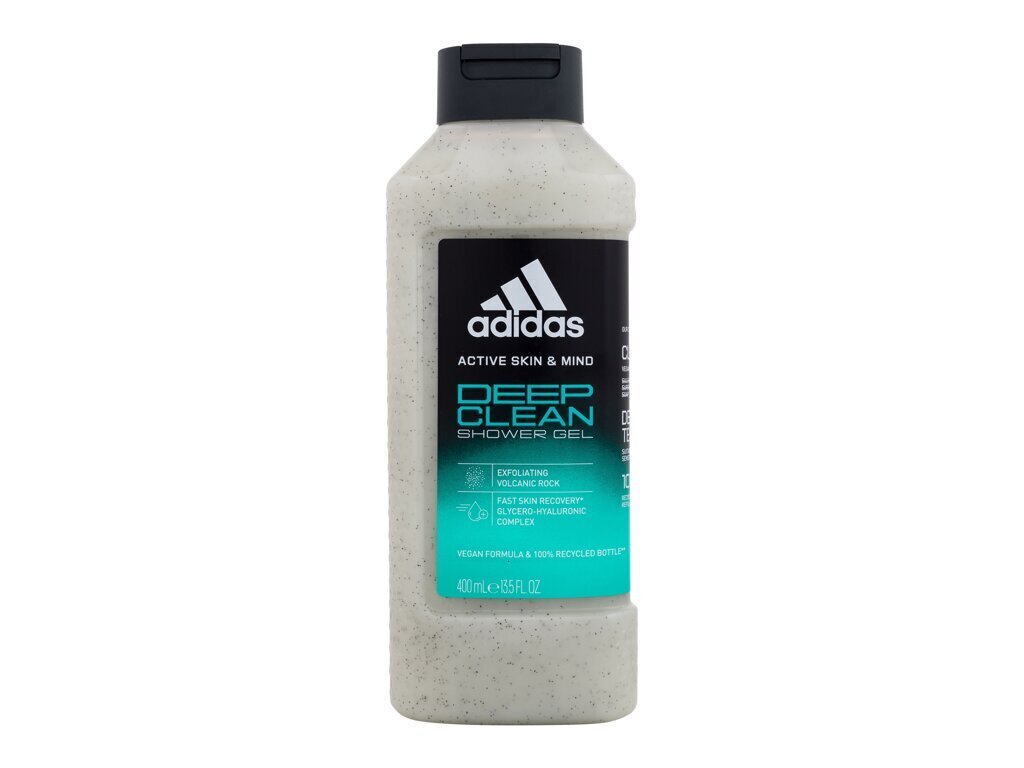 Dušo želė Adidas Deep Clean Shower Gel, 400 ml цена и информация | Dušo želė, aliejai | pigu.lt