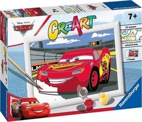 CreArt tapybos rinkinys - Disney Cars Lightning Mcqueen kaina ir informacija | Piešimo, tapybos, lipdymo reikmenys | pigu.lt