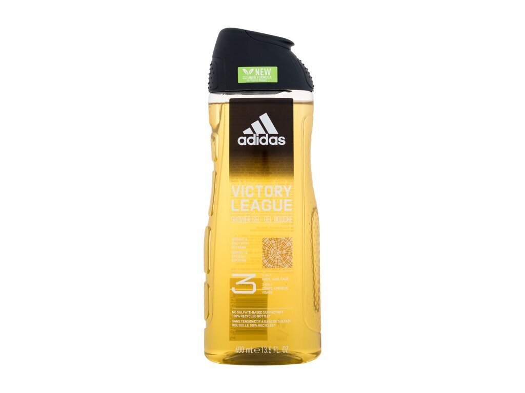 Dušo želė Adidas Victory League 3in1, 400 ml цена и информация | Dušo želė, aliejai | pigu.lt