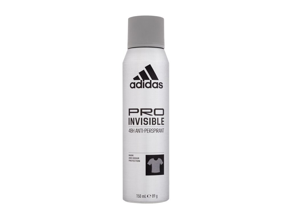 Purškiamas dezodorantas vyrams Adidas Pro Invisible 48h 150 ml цена и информация | Dezodorantai | pigu.lt