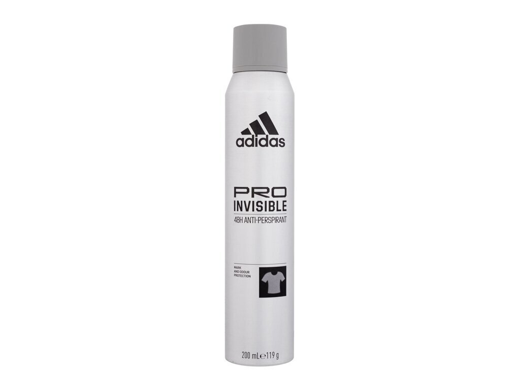 Purškiamas dezodorantas vyrams Adidas Pro Invisible 48h 200 ml kaina ir informacija | Dezodorantai | pigu.lt