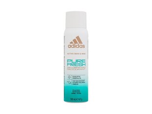 Puškiamas dezodorantas Adidas Pure Fresh 24h 100 ml kaina ir informacija | Dezodorantai | pigu.lt