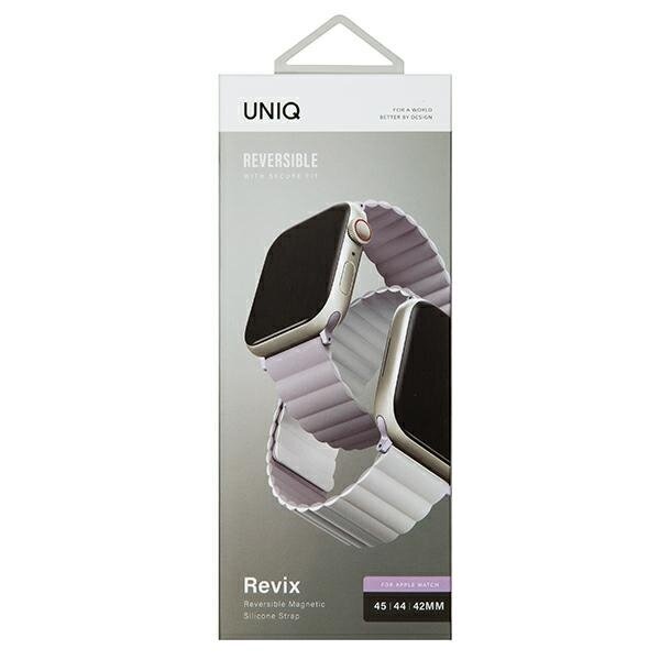 Uniq Revix Series Lilac White kaina ir informacija | Išmaniųjų laikrodžių ir apyrankių priedai | pigu.lt