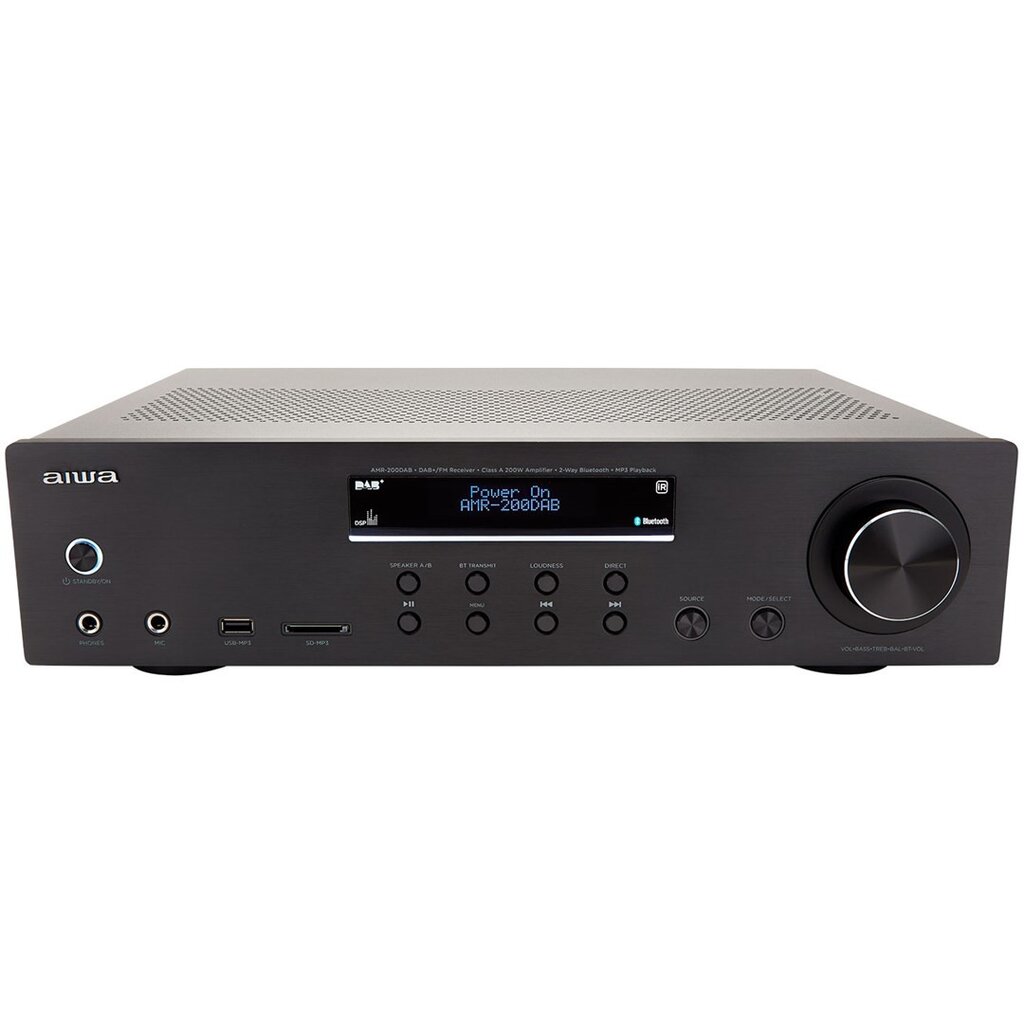 AIWA AMR-200DAB/BK 200W,DAB+/FM - stereo stiprintuvas kaina ir informacija | TV imtuvai | pigu.lt