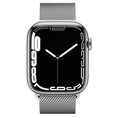 Apple Watch Series 7 45mm Stainless steel GPS+Cellular Starlight (обновленный, состояние A) цена и информация | Смарт-часы (smartwatch) | pigu.lt