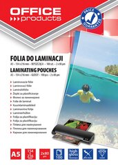 Laminavimo vokeliai Office Products A5, 100 vnt цена и информация | Канцелярские товары | pigu.lt