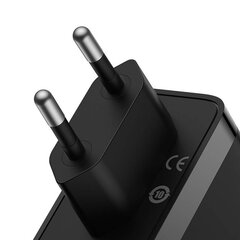 BASEUS WALL 140W/1M BLACK CCGP100201 цена и информация | Зарядные устройства для телефонов | pigu.lt