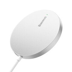 Baseus Simple Mini3 Magnetic Wireless Charger 15W (Silver) цена и информация | Зарядные устройства для телефонов | pigu.lt