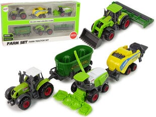 Žemės ūkio transporto priemonių rinkinys, 6 vnt kaina ir informacija | Žaislai berniukams | pigu.lt