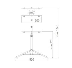 Stovas šviestuvams OH-ST2500-23 kaina ir informacija | Mechaniniai įrankiai | pigu.lt