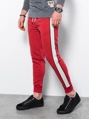 Laisvalaikio kelnės vyrams Ombre Clothing AMD14277, raudonos цена и информация | Мужские брюки FINIS | pigu.lt