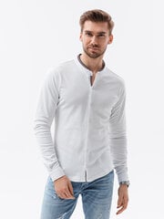 Marškiniai vyrams Ombre Clothing, balti kaina ir informacija | Vyriški marškiniai | pigu.lt