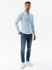 Marškiniai vyrams Ombre Clothing, mėlyni kaina ir informacija | Vyriški marškiniai | pigu.lt