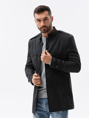 Paltas vyrams Ombre Clothing AMD23623.1900, juods цена и информация | Мужские пальто | pigu.lt