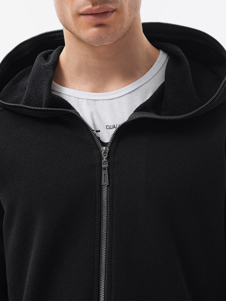 Džemperis vyrams Ombre Clothing, juodas kaina ir informacija | Džemperiai vyrams | pigu.lt