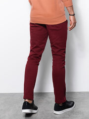 Laisvalaikio kelnės vyrams Omber Clothing AMD120121, raudonos цена и информация | Мужские брюки | pigu.lt