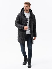 Striukė vyrams Ombre Clothing AMD120427.1900, juoda kaina ir informacija | Vyriškos striukės | pigu.lt